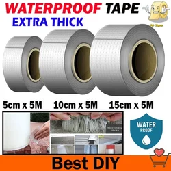 Extra Thick Waterproof Tape Anti Leakage Super Professional Aluminum Foil Adhesive Butyl Tapes Crack Repair for Wall Roof Pipe