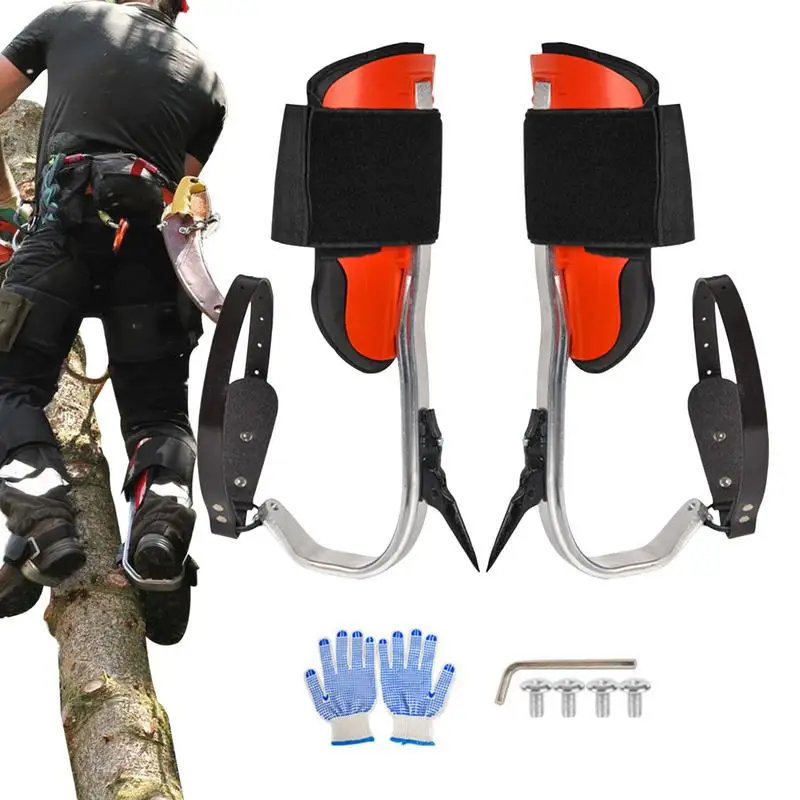 Tree Climbing Spikes Portable Pole Climbing Gear Palm Tree Climbing Equipment Tree Service Equipment Tree Climbing Shoes tool