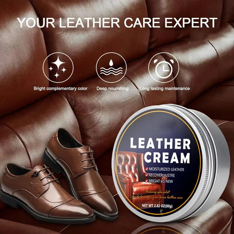 Leather Cream Leather Shoe Repair Cream Leather Lotion Furniture Wax Couch and Furniture Leather Restorer for Horse Saddle Boots