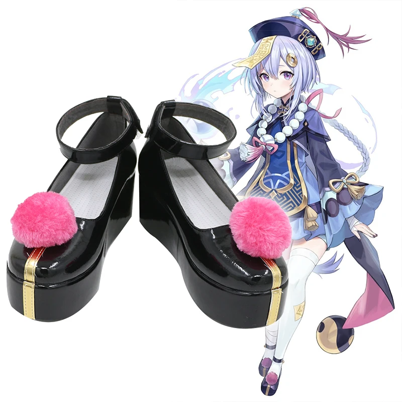 

Game Genshin Impact Cosplay Shoes Qiqi Icy Resurrection Cosplay Shoes Halloween Party Daily Leisure Shoes Sandal Boot New