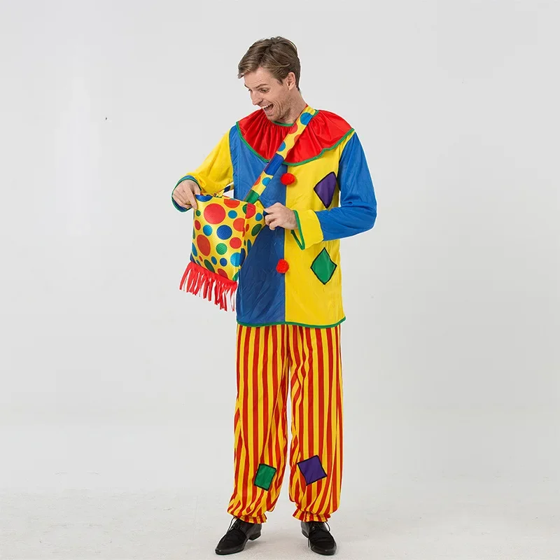 2024 Funny Halloween Clown Adult Dance Costume Stage Performance Costume Performance Cosplay Costume