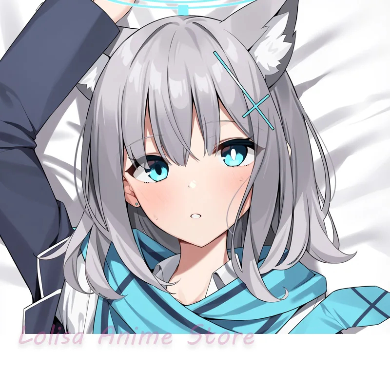 Dakimakura Shiroko (blue archive) Anime Body Pillow Cover Double-sided Print Pillowcase Life-size Birthday Gifts