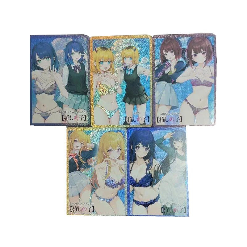 

Diy Homemade Game Card Anime Characters Hoshino Ai Hoshino Rubio Bronzing Rare Collectible Card Board Game Toys Birthday Gift