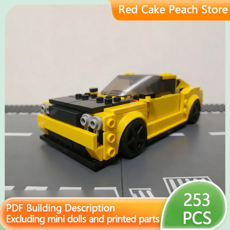 

Speed Racing Car Model MOC Building Bricks Challenger SRT Muscle Car Modular Technology Children Holiday Gifts Assemble Toy Suit