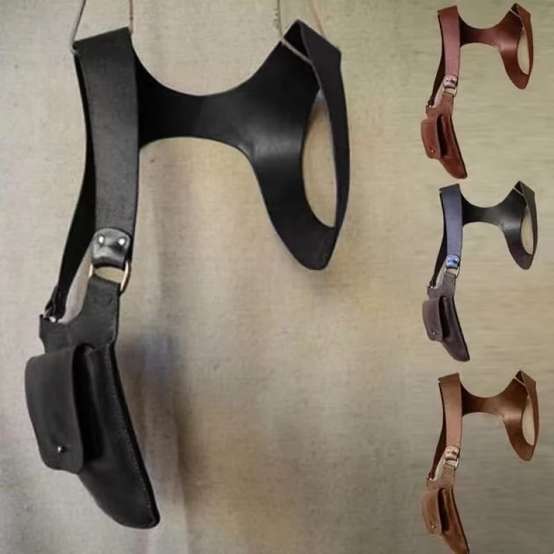 

Unsiex Medieval PU Leather Backpack Messenger Bag Steampunk Underarm Messengers Bags Wallet Cosplay Accessories