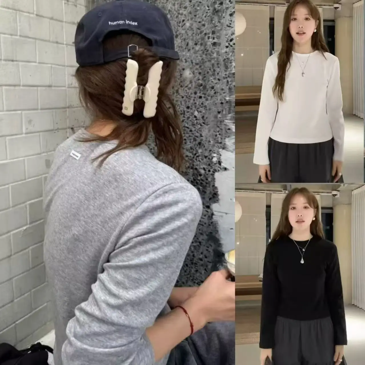 

Удобная футболка Long Sve round Ne Base irt, универсальная, мягкая, уютная, корейская, прямого кроя, женская мода, осень 2023 г.