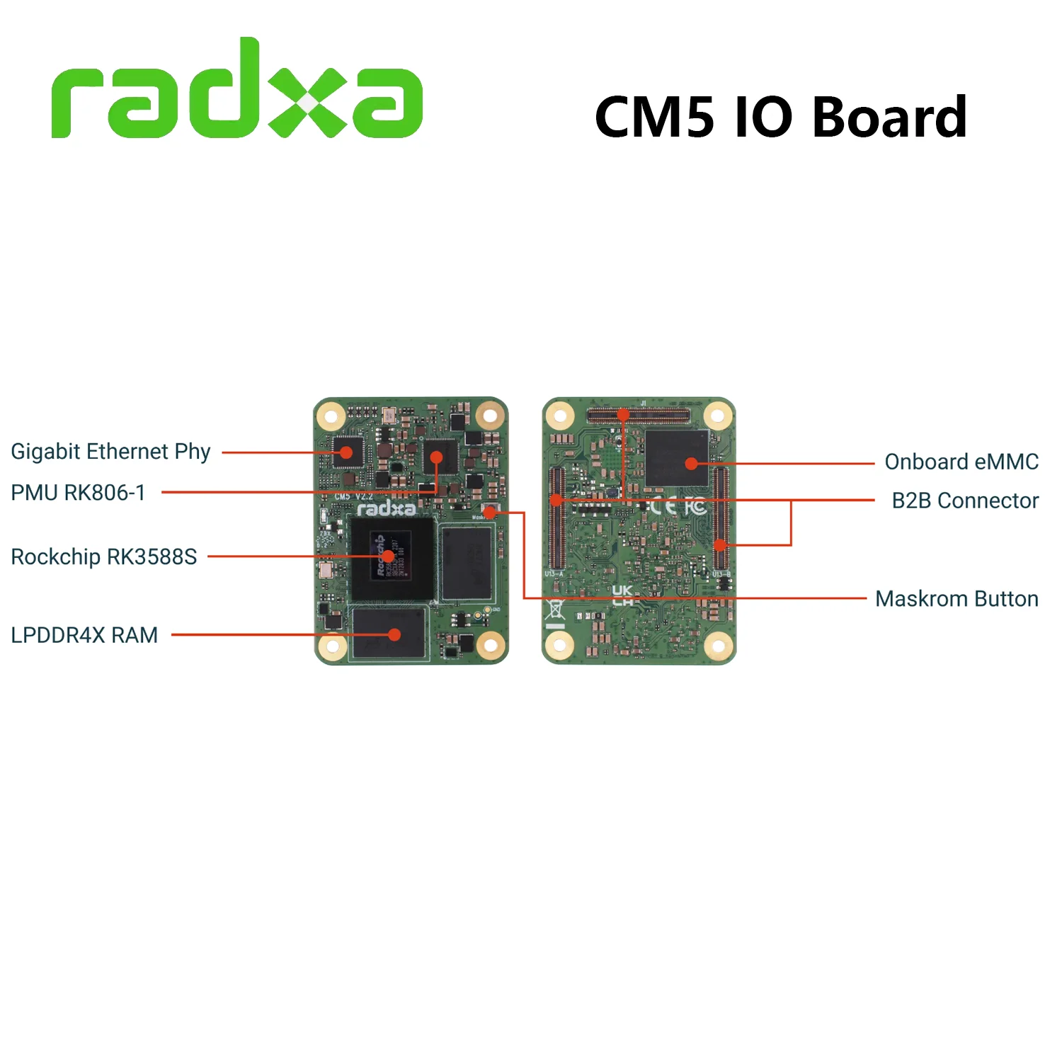 Imagem -04 - Radxa Cm5 io Board Verificação Funcional Rápida 3x100pin para Radxa Cm5 Development Board