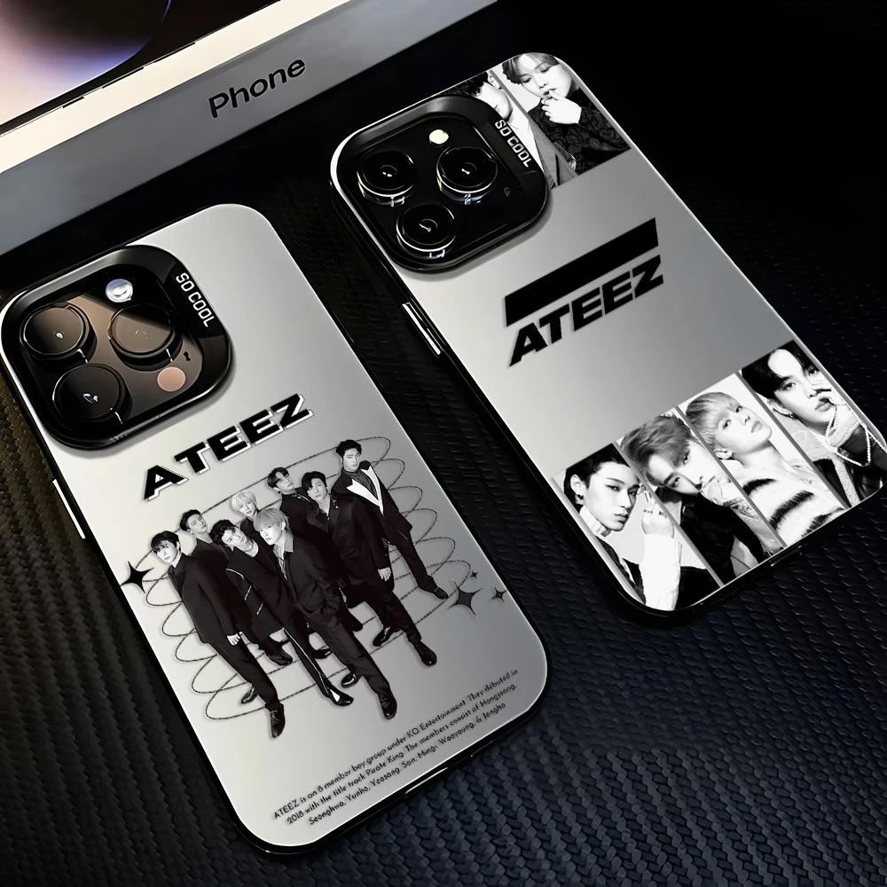 

Hot Phone Case For iPhone 17 17e 16e 16 15 14 13 12 11 mini Pro Max X XR Air Plus Kpops Boys-A-AteezS Anti Fall Matte Back Cover