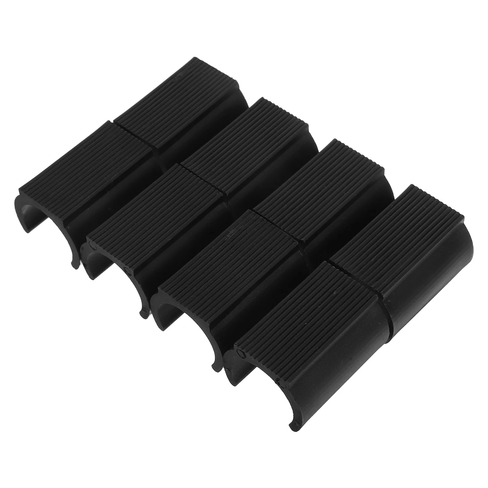 

8 Pcs Open Foot Pads U Shaped Plastic Round Covers Anti Slip Noise Reduction Furniture Sliders Chair Leg Protectors Floor Bar