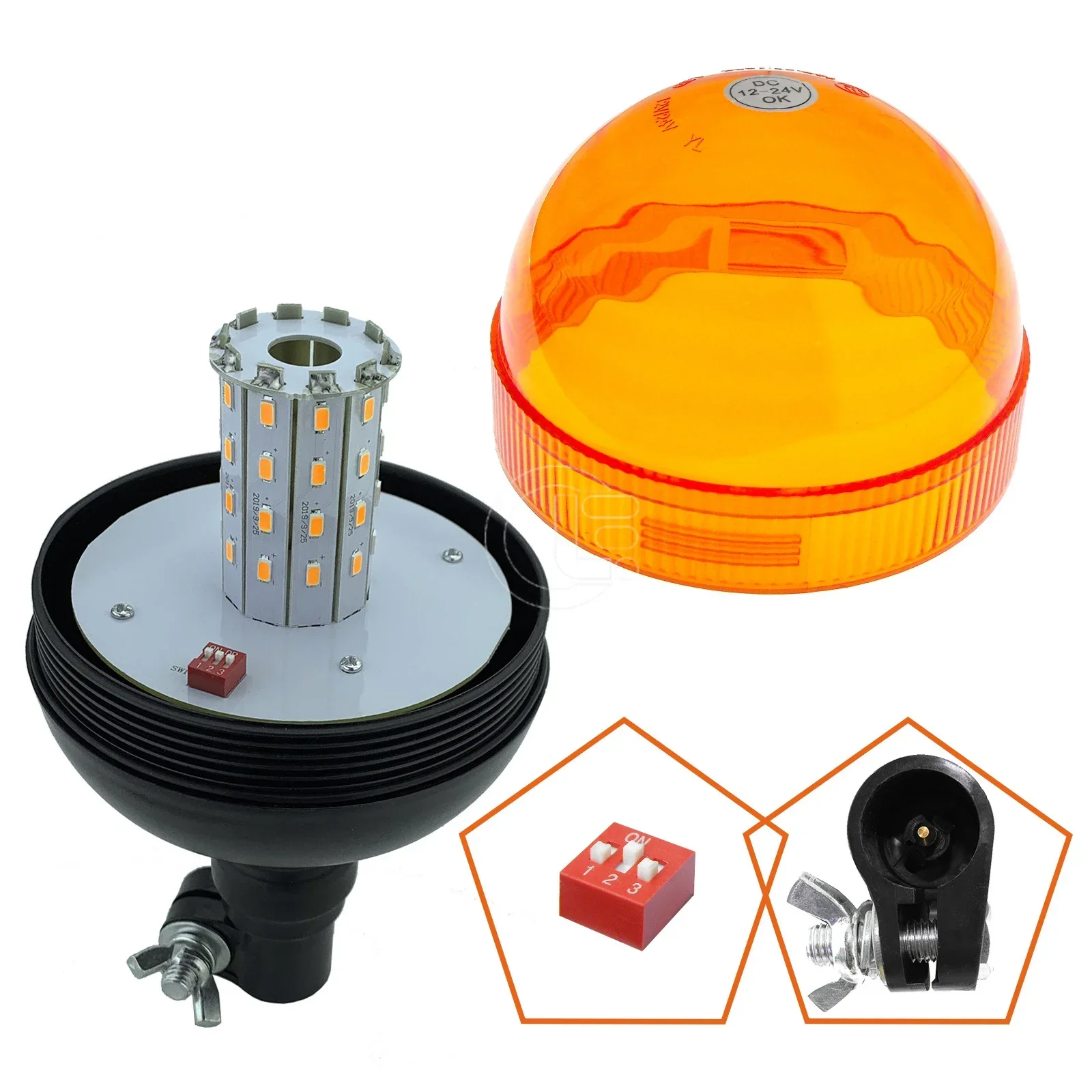 40LED Flash Warning Flash Working Voltage 12-24V