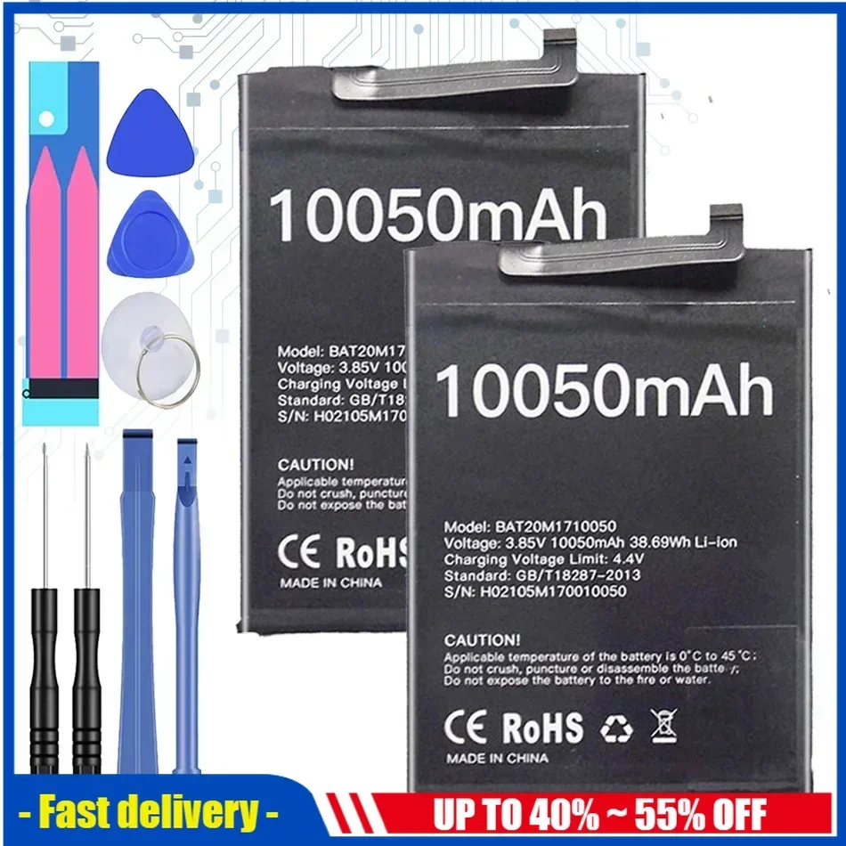 

Bateria BAT20M1710050 10050mAh Mobile Phone Batteries For DOOGEE S59 Pro S59Pro Portable Cell Phone Battery