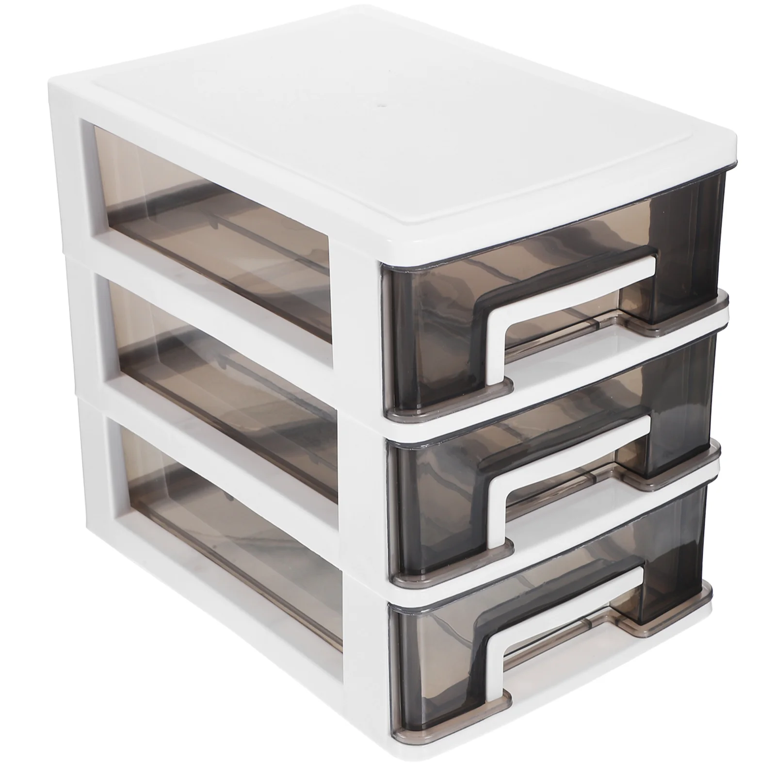 

Storage Cabinet Multi-layer Shelf Drawer Type Closet Desk Accessories White Dresser