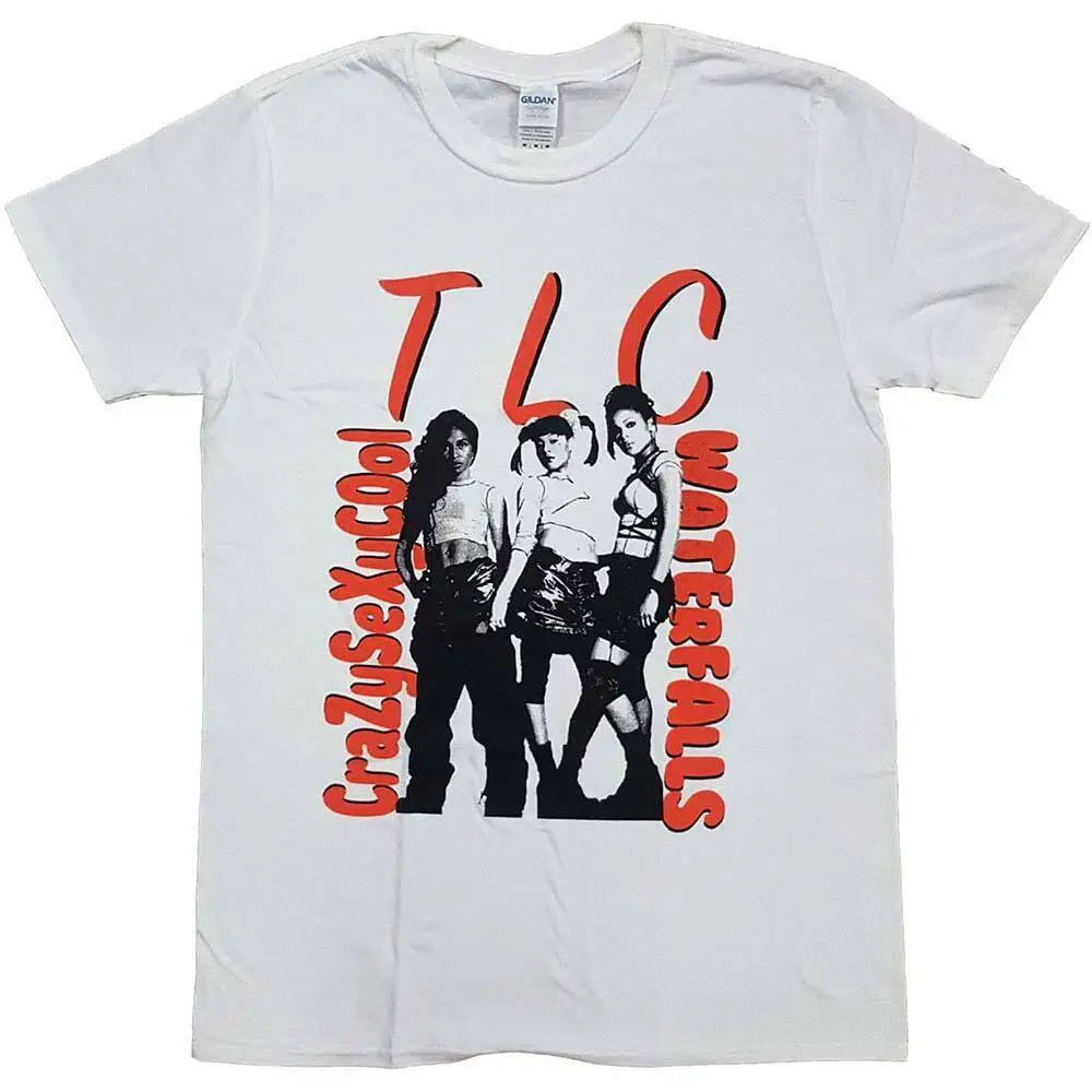 Men's TLC Waterfalls Slim Fit T shirt XX Large White