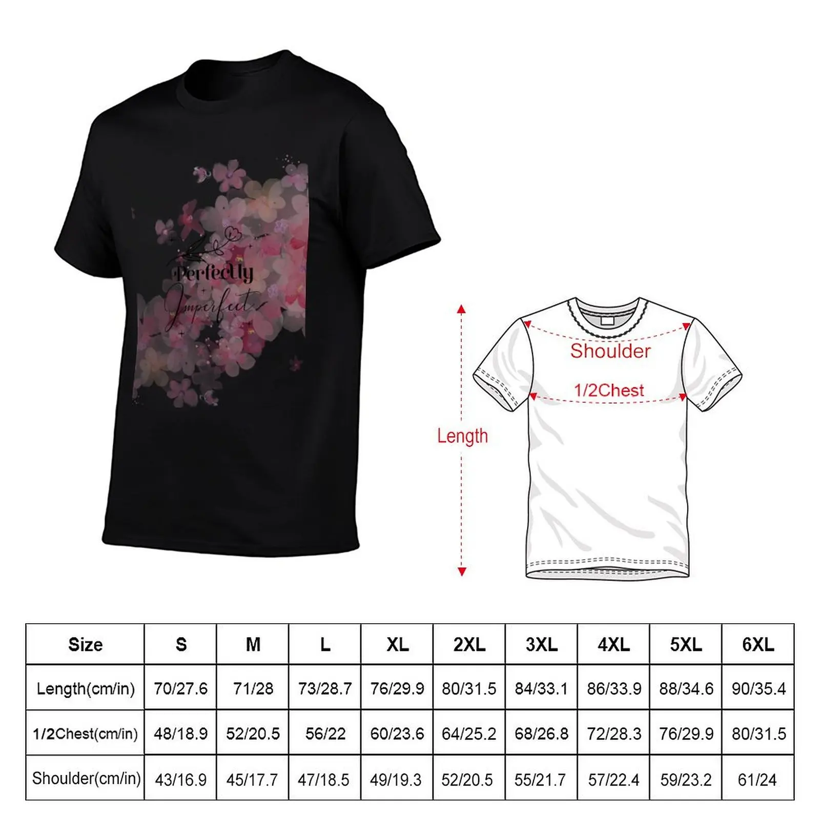 Perfectly Imperfect design T-Shirt customs sublime graphic shirts slim fit t shirts for men