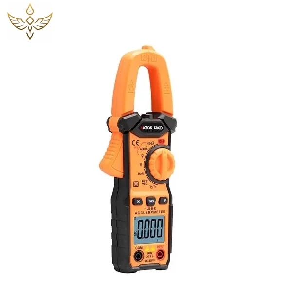 VICTOR 606D electric clamp meter temperature -20 - 1300 Celsius frequency 10Hz -10MHz resistence 40M ohm rms digital multimeter