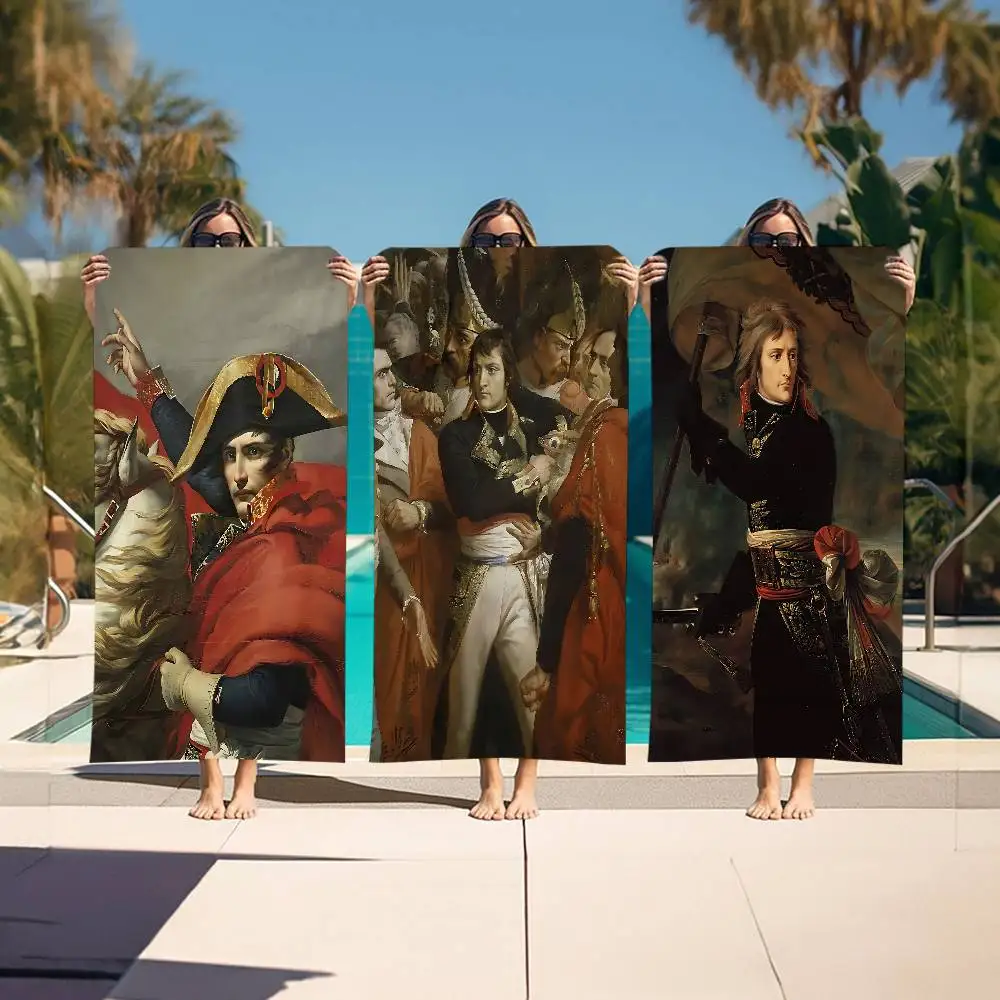 Napoleon Bonaparte Microfiber Blanket Quick Drying Beach Towels Oversized Printing Super Absorbent Pool Towel Blanket