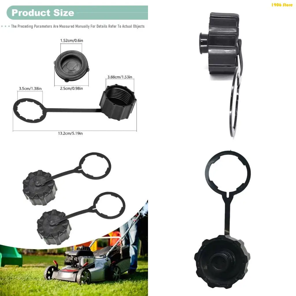 U1JB 2 Pieces Sprayer Drain Covers with Secure Tether Quick Emptying Threaded Caps Suitable Most Sprayers