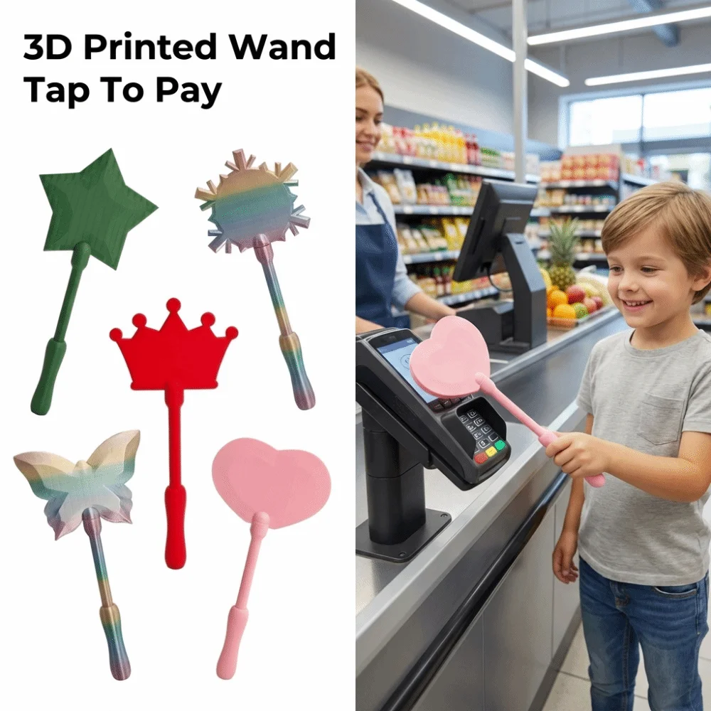 

Креативный 3D-печатный чехол-держатель для карт с функцией Tap To Pay, портативный, милый, бесконтактный, 35 см, легкий, для ежедневного использования