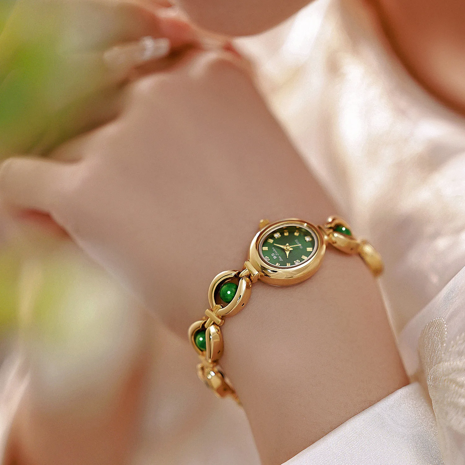New Stylish And Luxurious Women'S Watch, Green Watch, Exquisite Ladies' Wristwatch, Women'S Timepiece, Ladies' Watch.
