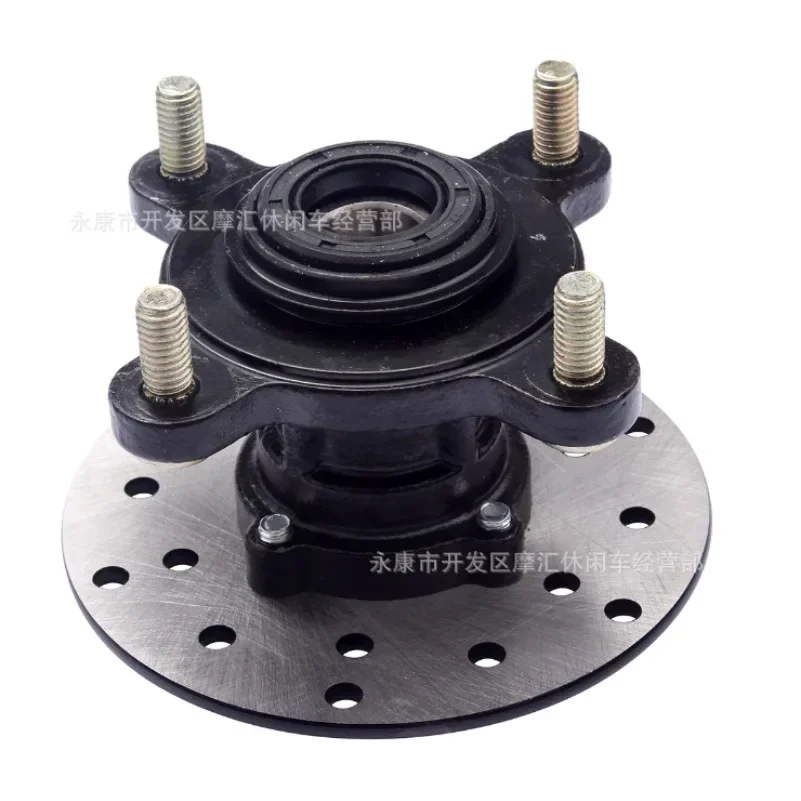 Front 15MM 4*M8 Stud Brake Wheel Hub & pad For 50cc 110cc ATV 6 7 8 Inch Rim Tire Go Kart Buggy Karting UTV Quad Bike Part