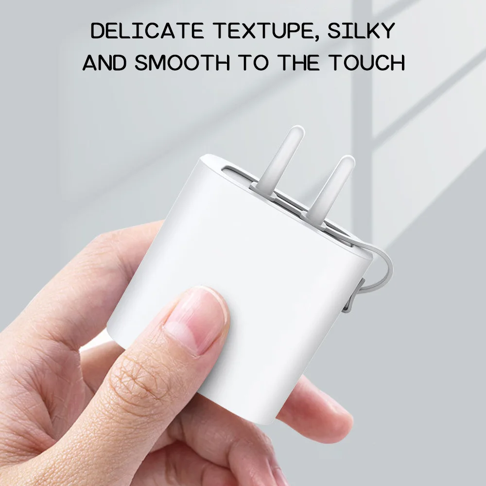 New Cute Solid Color Soft Silicone Case for iPhone 17 16 15 14 13 12 11 18W/20W Charger Protective Cover Shockproof