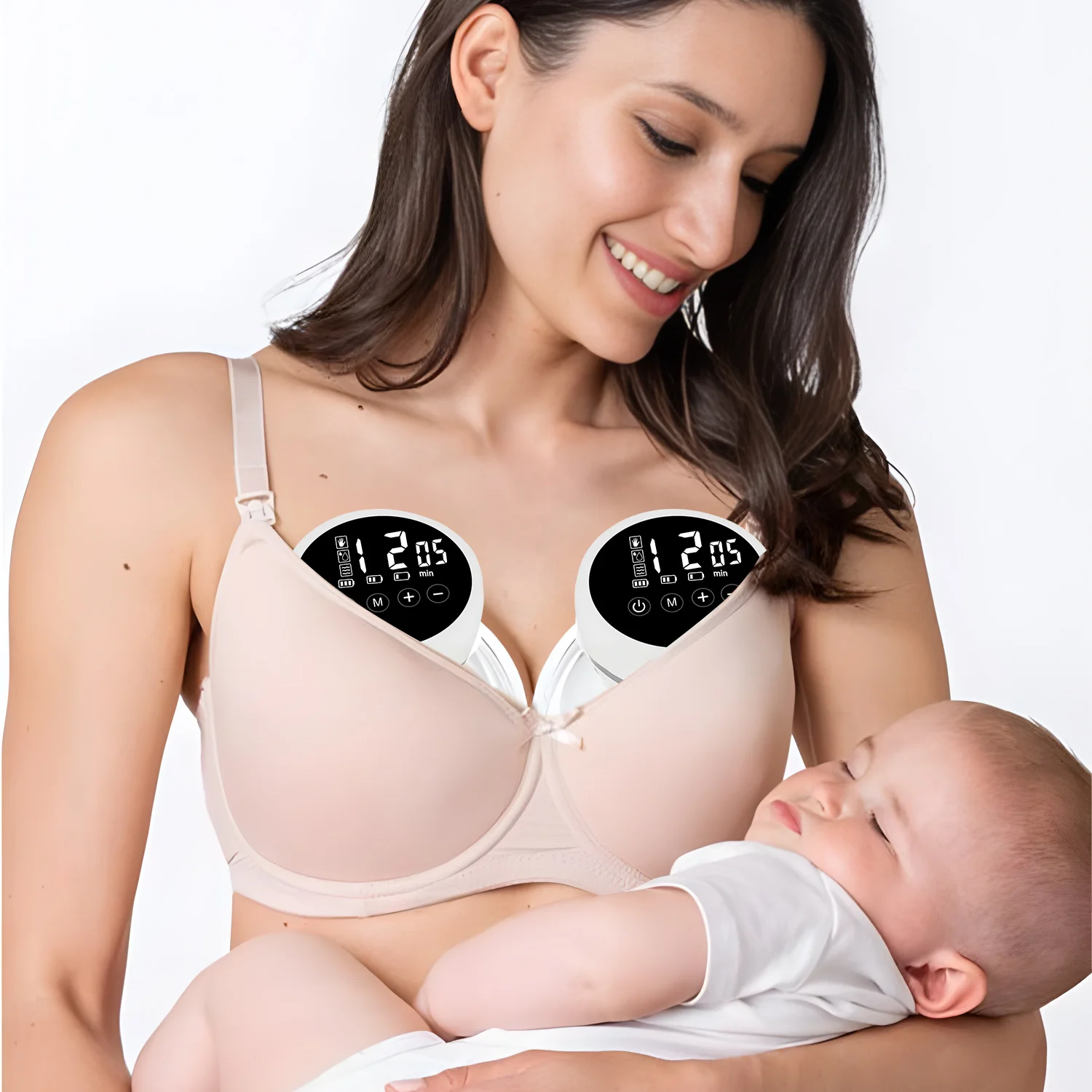 مضخة الثدي القابلة للارتداء عبر USB، حليب الثدي، مستلزمات الأطفال، مضخة الثدي الكهربائية الأوتوماتيكية #4
