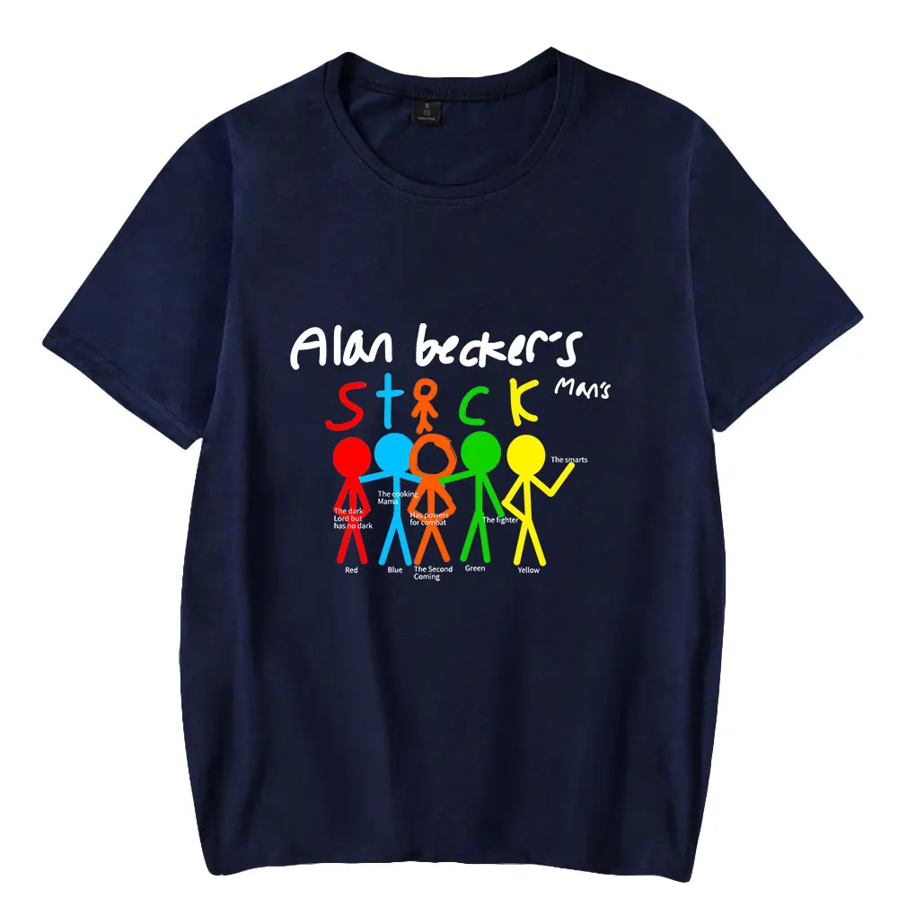 

2022 Alan Becker Fashion T Shirt Women Men Summer Short Sleeve T-shirts Unisex Casual Streetwear Tee
