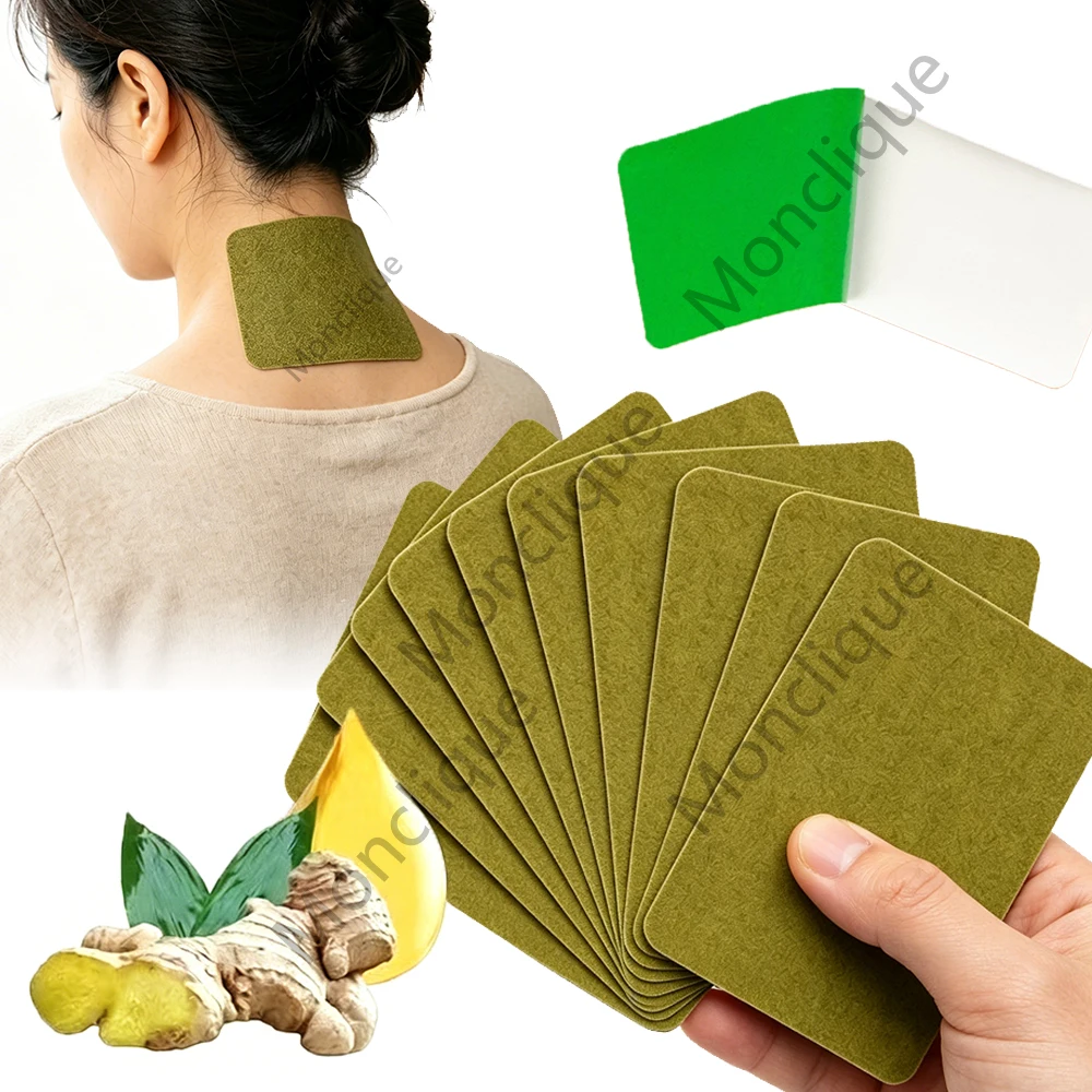 10/100PCS Neck Hot Compress Trapezius Muscle Acupuncture Massage Lasting Fit Relaxed Massage Improve Blood Circulation Sleep Aid