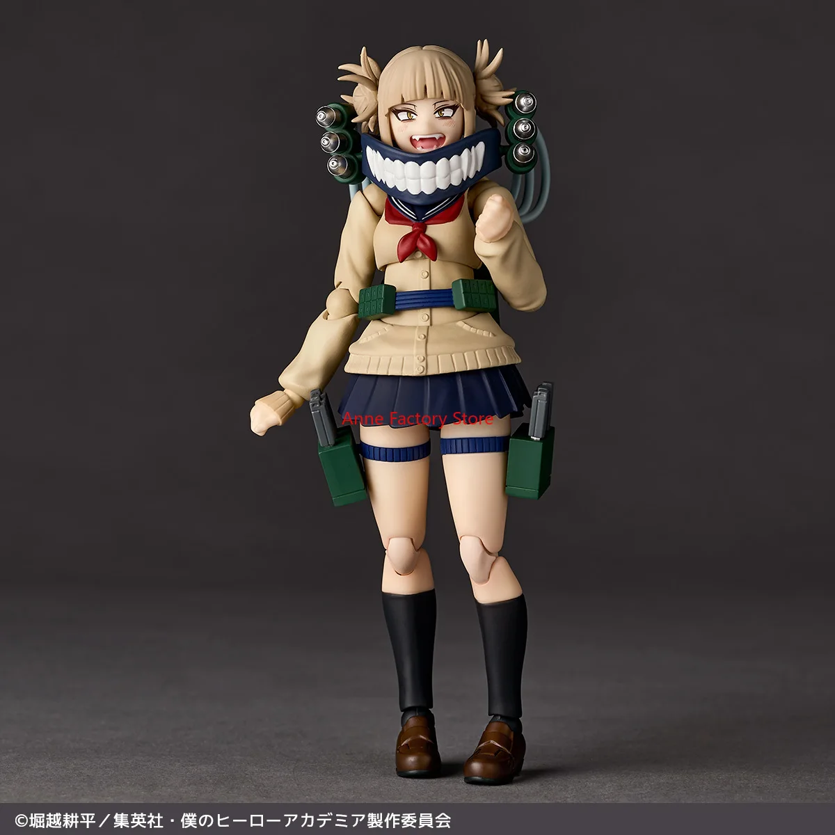 نموذج شخصيات أصلية من Kaiyodo Amazing Yamaguchi Revoltech NR072 My Hero Academia Himiko Toga متوفر في المخزون