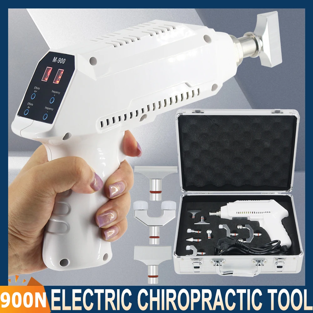 

Electric Chiropractic Adjusting Tool 900N Correction Gun Spine Impulse Therapy Portable Massager Effective Body Relaxing Massage