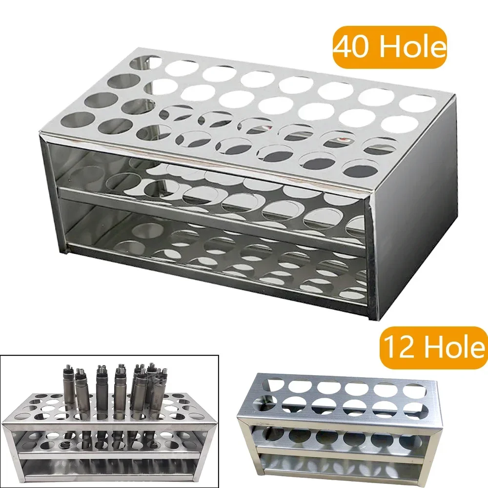Dental Handpiece Holder Stainless Steel Filtration Rack Oil Injection for Turbine Maintenance Lubrication