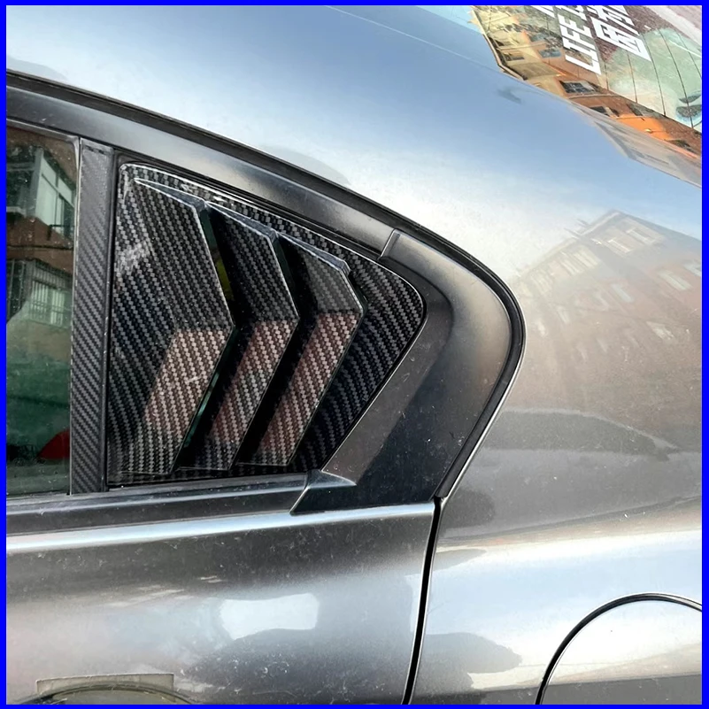 Car Styling For Honda Civic Sedan 2011-2014 9th Rear Triangular Window Louver Shutters Vent Cover Trim Decorate Auto Accessories