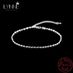 Mode Verdrehte Weave Kette Für Frauen Fußkettchen Heißer Verkauf 925 Sterling Silber Fußkettchen Armband Für Frauen Fuß Schmuck Fußkettchen Auf fuß