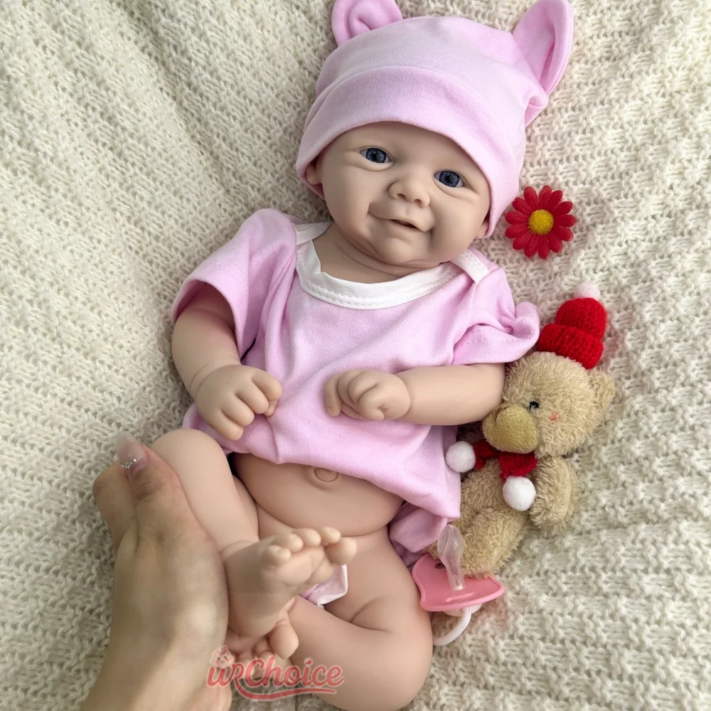 43 سم فيفيان ناعمة مقاومة للماء السيليكون ولد من جديد طفل فتاة حية رعاية الطفل دمية تهدئة الدعم لمرضى الزهايمر هدية