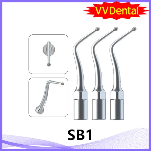 Imagen 2 del producto VVDental, venta al por mayor, 3 uds. Por lote, punta escaladora ultrasónica SB1, puntas de escalado Endodoncia Endo Perio aptas para pieza de mano EMS WOODPECKER