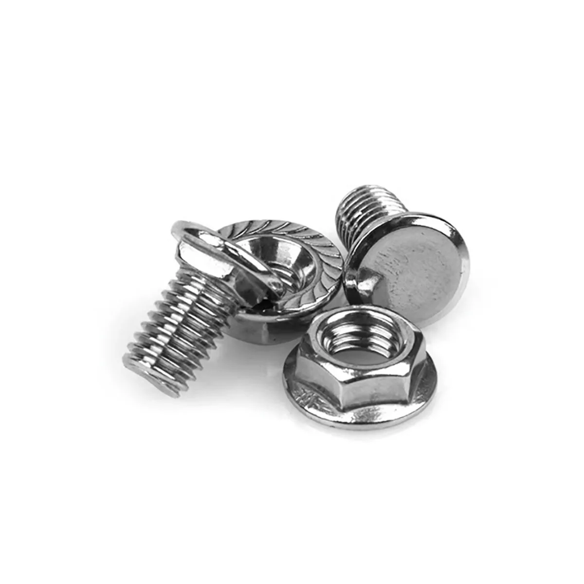 304 Stainless Steel Bridge Screw / Short Square Neck Carriage Flat Head Bolt M6-M8