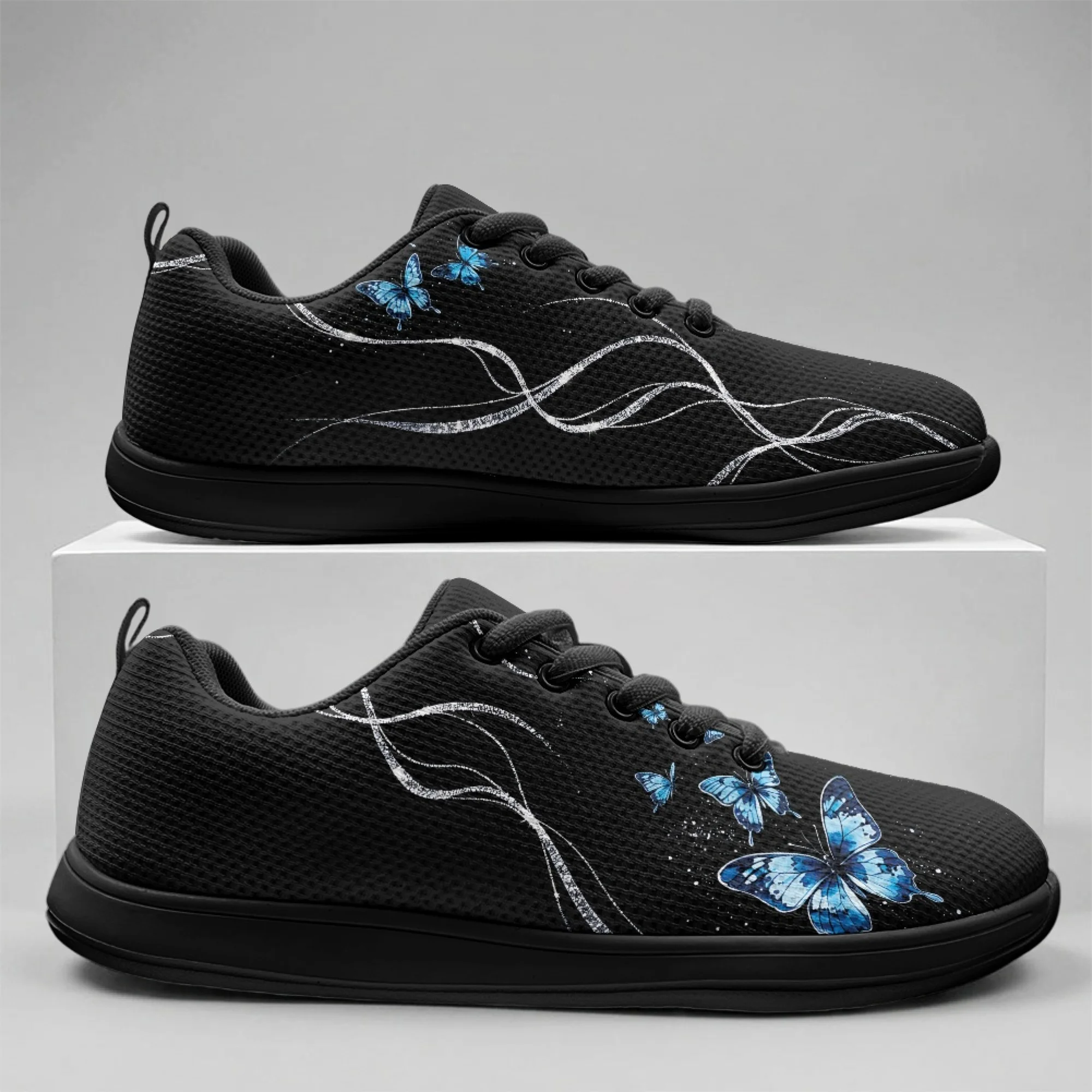 

XIXIRIMIDO Strappy Wide-toed Shoes Butterfly Mens Walking Shoes Casual Shoes Breathable Mesh Women's Fashion Snakers 36-46