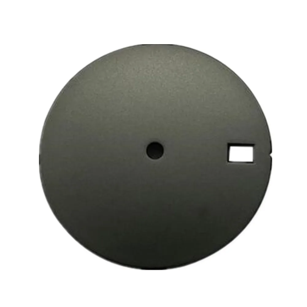 تقويم واحد عند 3.8 ساعة تاج بمينا وجه أسود بدون مقياس لملحقات ساعة الحركة المحسنة NH35 4R35 6R15