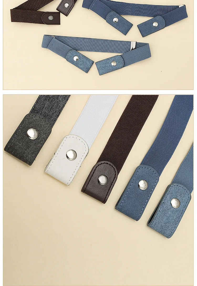 Neuester Spurloser Unsichtbarer Elastischer Gürtel Damengürtel Jeanshosen Herren Elastischer Gürtel Schnallenfreier Verstellbarer Taillengürtel Ohne Schnalle – Detail 6