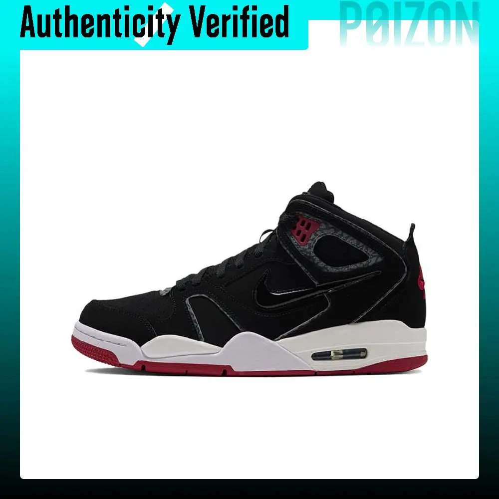 Nike Air Flight Falcon AIR FLIGHT FALCON Mid-top Skateboard Shoes Unisex Black Red 397204-061