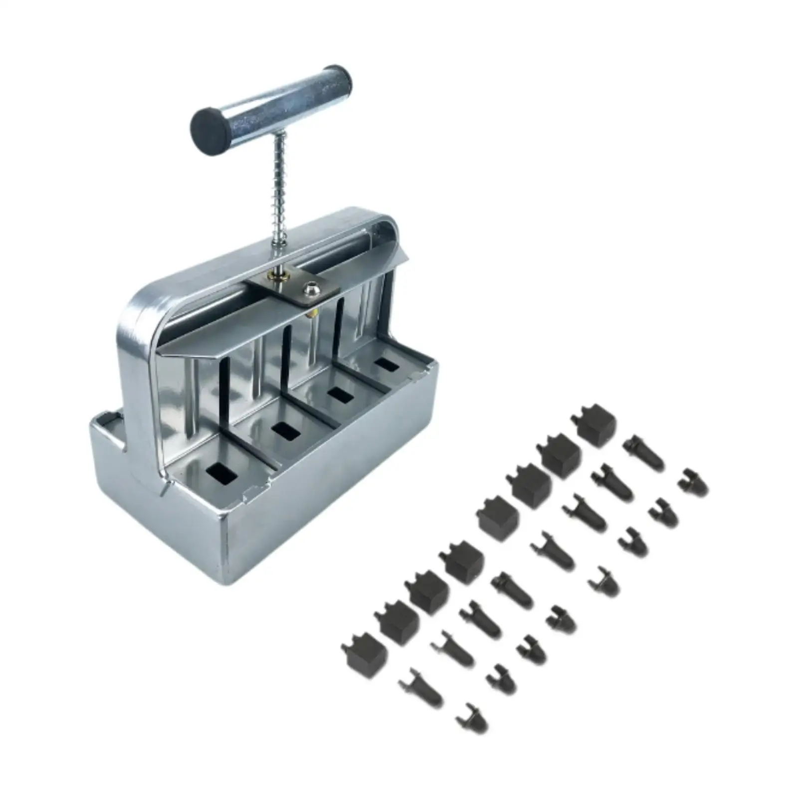 مانع التربة، صانع مكعبات التربة اليدوية المصنوعة من سبائك الألومنيوم مع مقبض لمصنع القطع #2