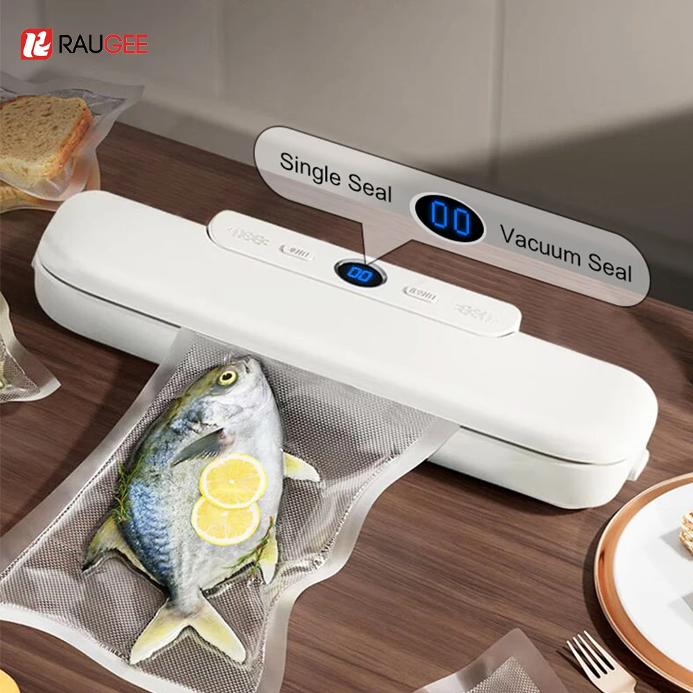 

Vacuum Sealer 110V Food Vacuum Packaging Machine Automatic Household Food Vacuum Sealing Plastic Bag Packing Sealer For Food