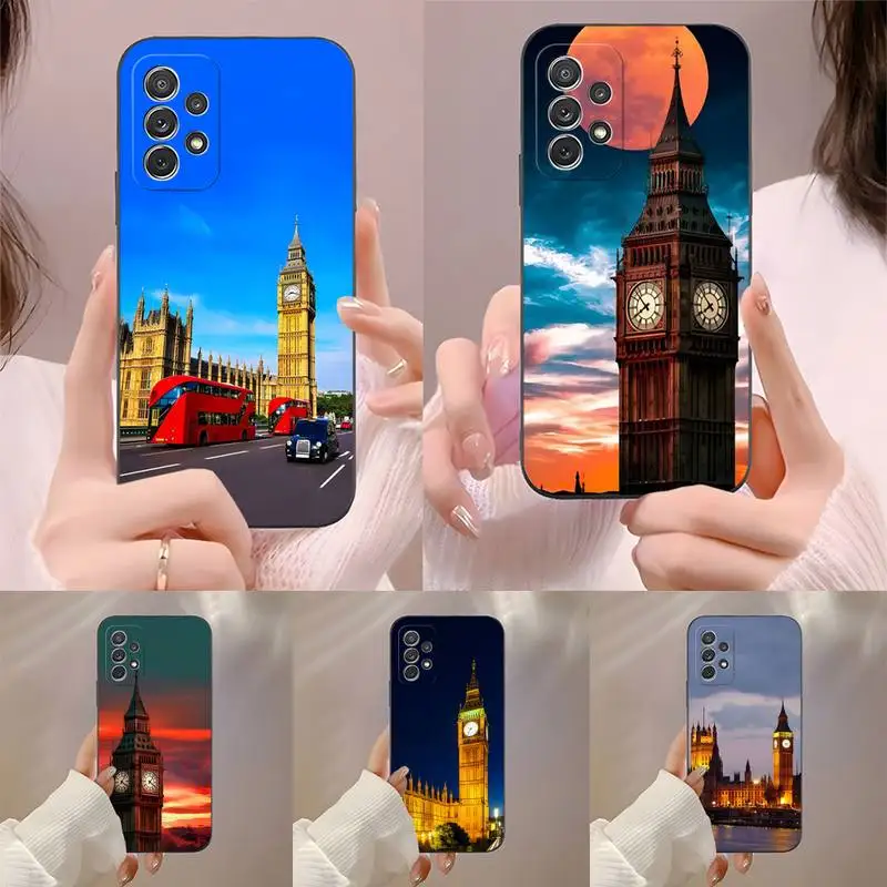 Чехол для телефона London Red Bus Big Ben Fundas для Samsung Note 20 10 Plus Ultraa Lite A81 J5 J7 2016 J6 J4 Pro, противоударный чехол