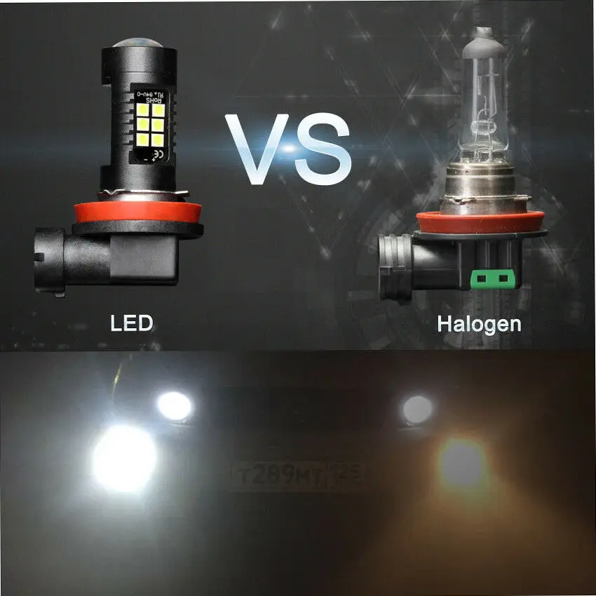 2Pcs H8 H11 Led HB4 9006 HB3 9005 Fog Lights Bulb 3030SMD 1200LM 6000K White Car Driving Running Lamp Auto Leds Light 12V 24V