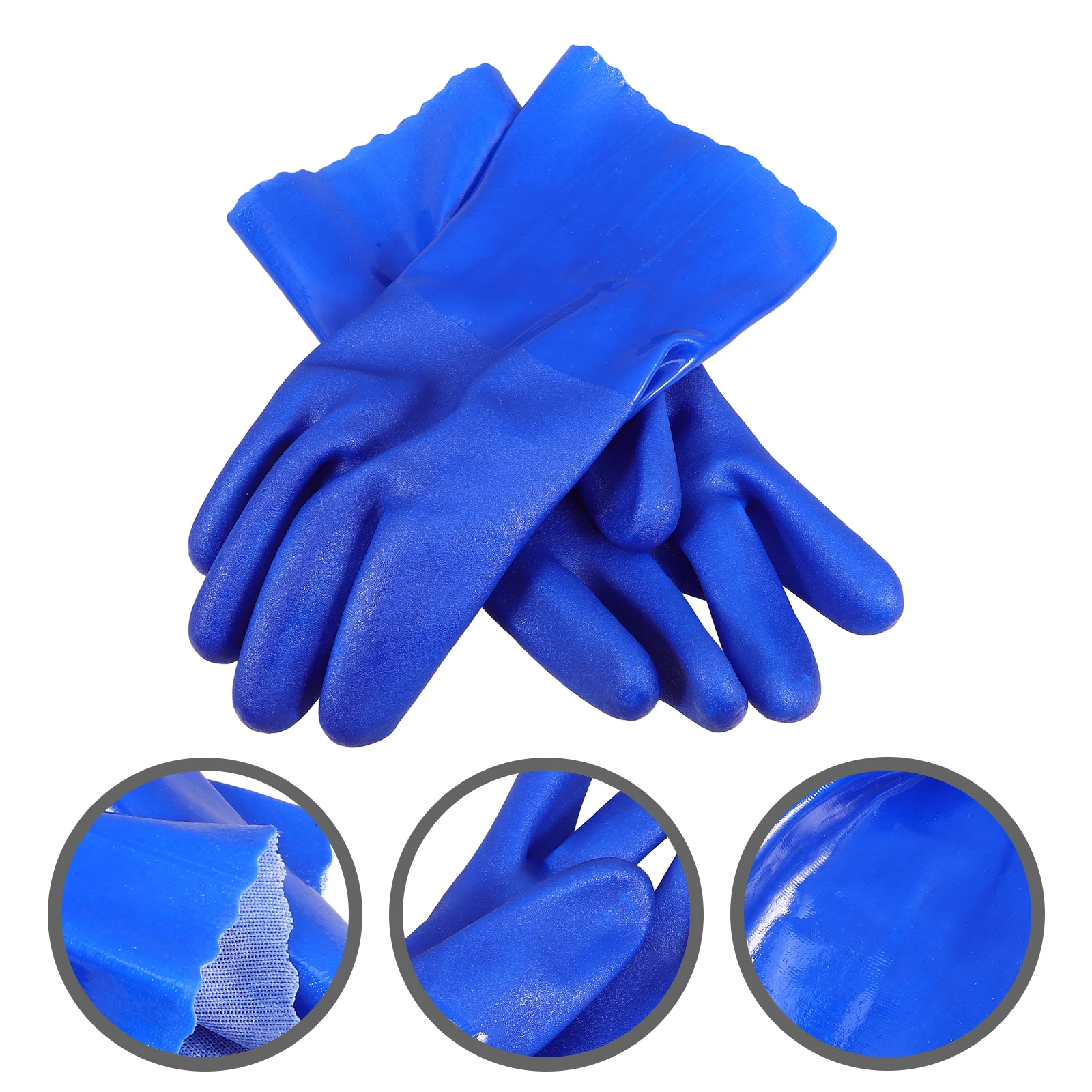 

1 Pair Thickened Splashproof Non-Slip Mens Work Gloves Protective Outdoor Oil Resistant Labor Safety Gloves For Men