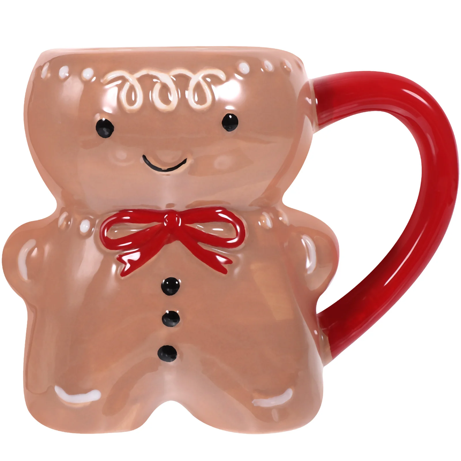 Gingerbread Man Cup Ceramic Milk Christmas Mugs Drink Coffee Ceramics Lovely Breakfast Office Dad