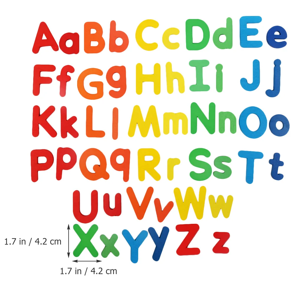

52Pcs Wooden Alphabet Color Cognitive Puzzle Early Education Kids Activity for Parent Child Interaction