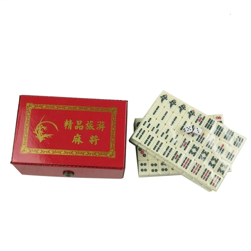 

Mini Mahjong Portable Environmental Protection Melamine Mahjong Set Table Game Travel Mahjong Games Board Game 22*15*12mm