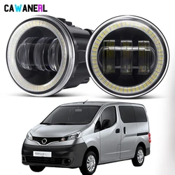 2 Pieces 30W H11 Car Front Bumper LED Fog Light Angel Eye Daytime Running Lamp DRL Assembly For Nissan NV 200 NV200 2010-2019