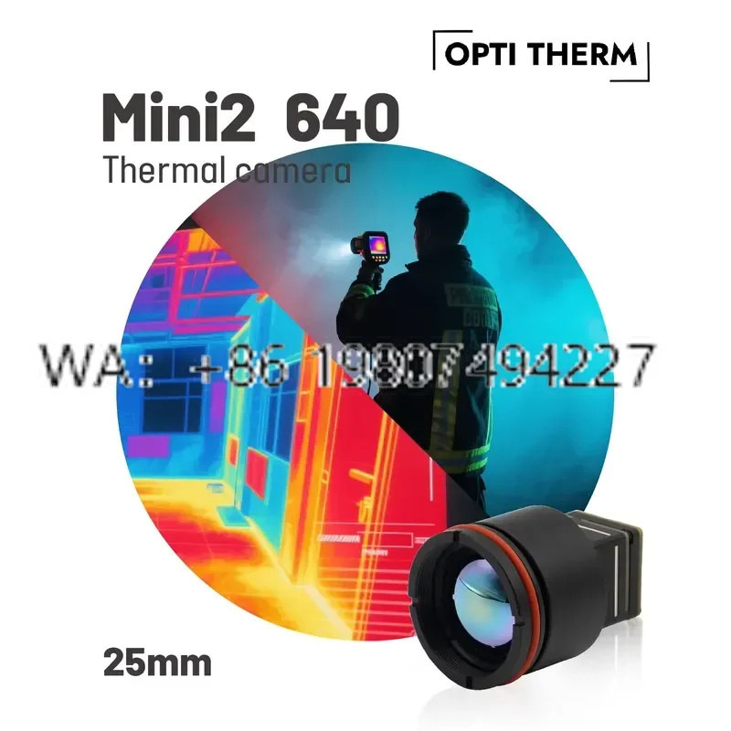 High Precision 25mm Lens 8-14um Thermal Imaging Module Night Vision 2.8KM Range for Fire Helmet Infrared CMOS IP67 Low Power